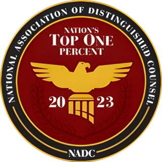 Nation's Top One Percent 2023, National Association of Distinguished Counsel